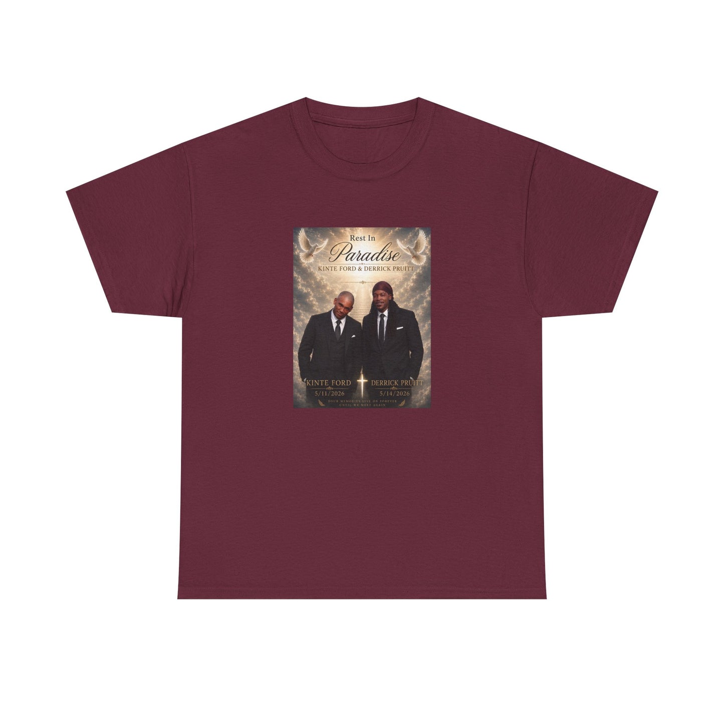 Memorial Tribute Tee — "Rest in Paradise" Funeral Remembrance Shirt
