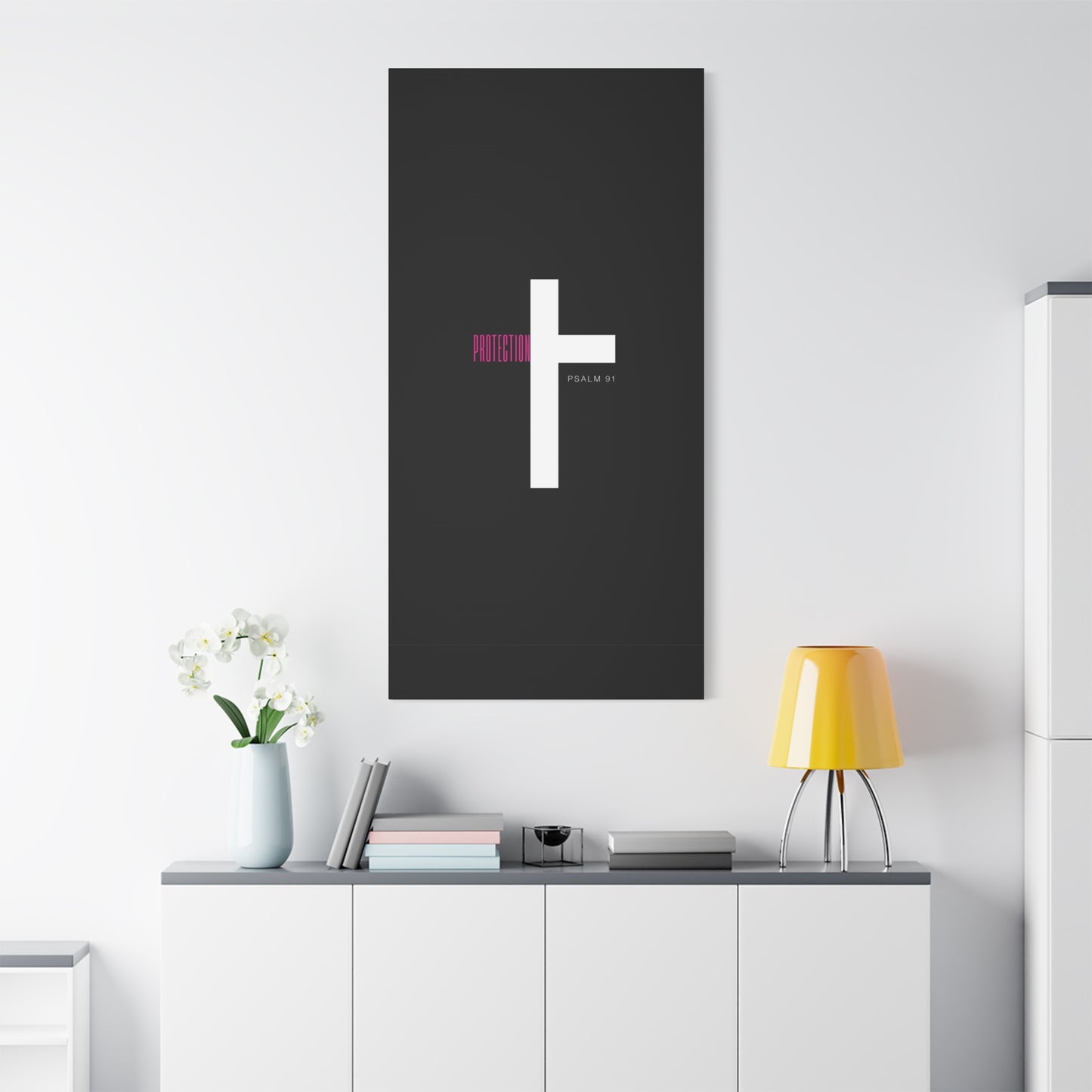Faith-Inspired Canvas Print - Psalm 91, Home Decor, Wall Art, Christian Gift, Inspirational Decoration