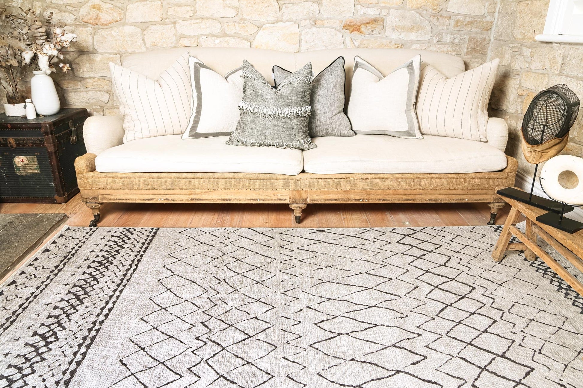 Alma Scandi Moroccan in Silver Rug-1