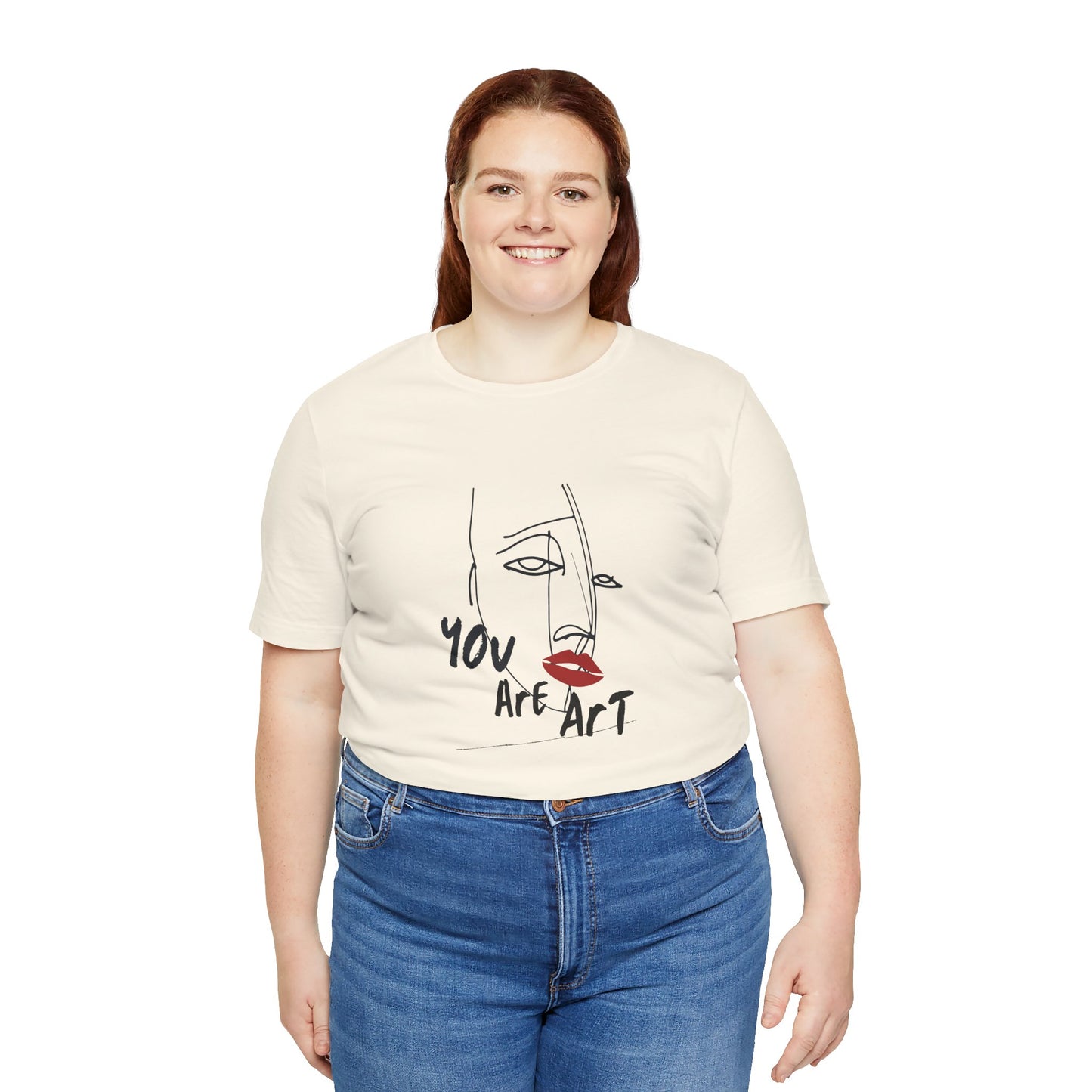 Artistic Expression Unisex Tee - You Are Art, Creative Gift, Casual Wear, Modern Design, Art Lover's Shirt