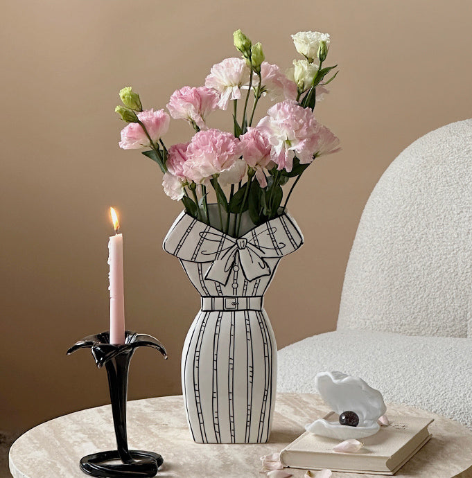 Dress-Inspired Ceramic Vase-3