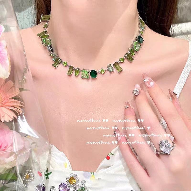 The New Candy System Crystal Elements Necklace Earrings Bracelet Female Tanabata Gift
