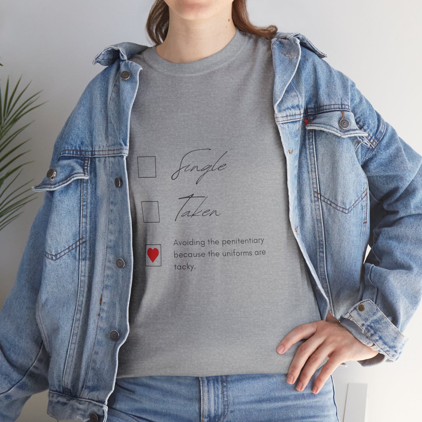 Single Taken Avoiding the Pen Play Where It's Safe T-Shirt Unisex Heavy 100% Cotton Tee