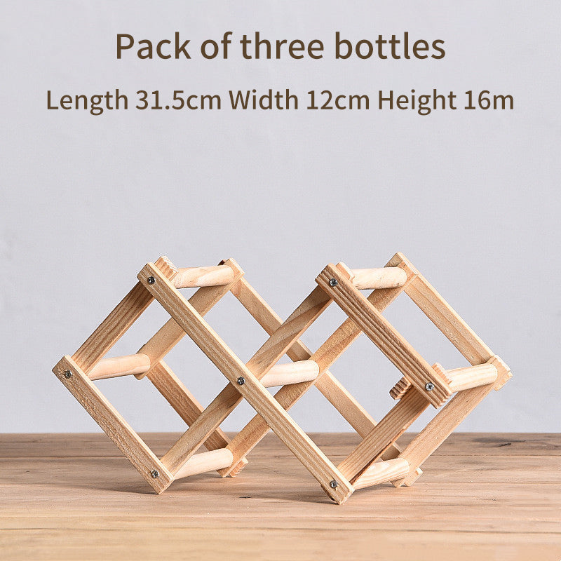 Red Wine Rack Solid Wood Household Small Modern Simple Red Wine Cabinet Display Rack Red Wine Rack