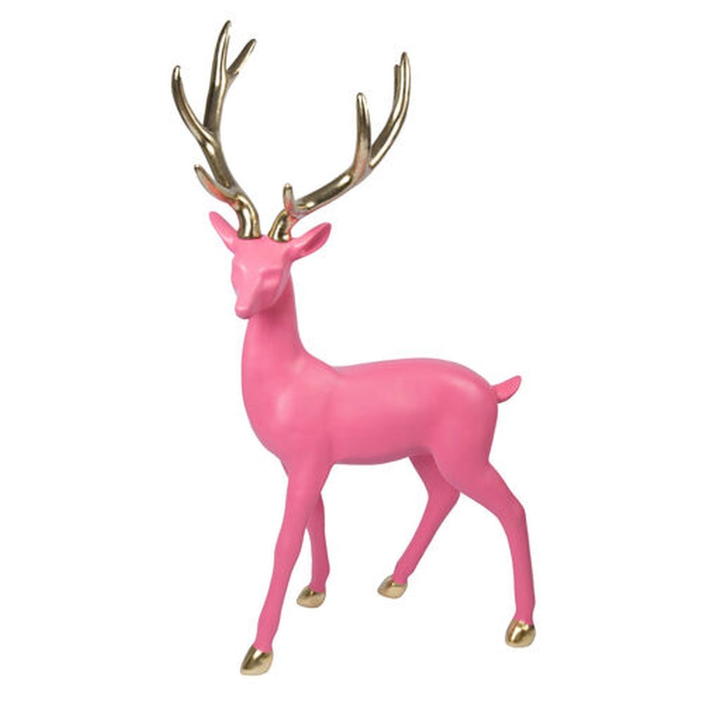 4.5ft Pink Christmas Pink Standing Deer-0