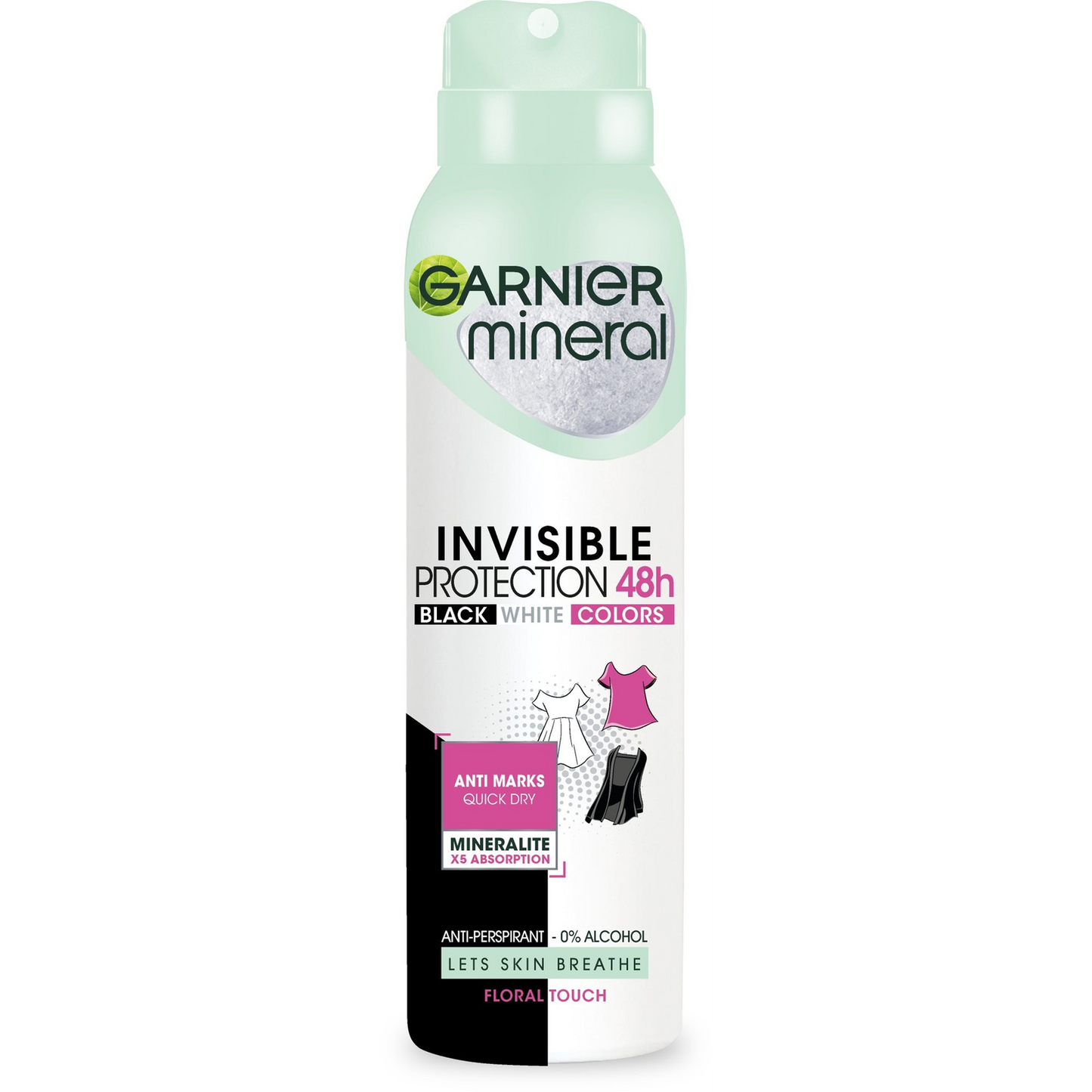 GARNIER Mineral Invisible 48H Spray Antiperspirant 150 ml (3600541253667)-0