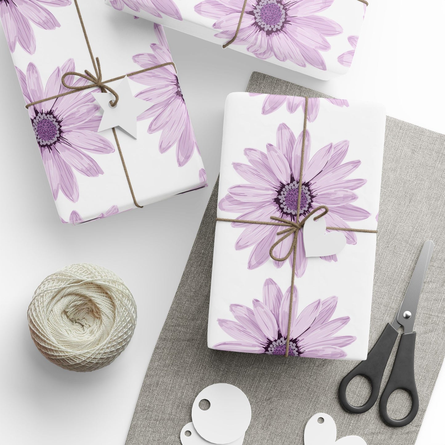 Elegant Floral Wrapping Paper for Gifts, Birthday, Holiday, Weddings, Special Occasions, Eco-Friendly Gift Wrap