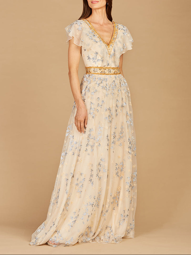 Lara 29966 - Lace, V-Neck Dress