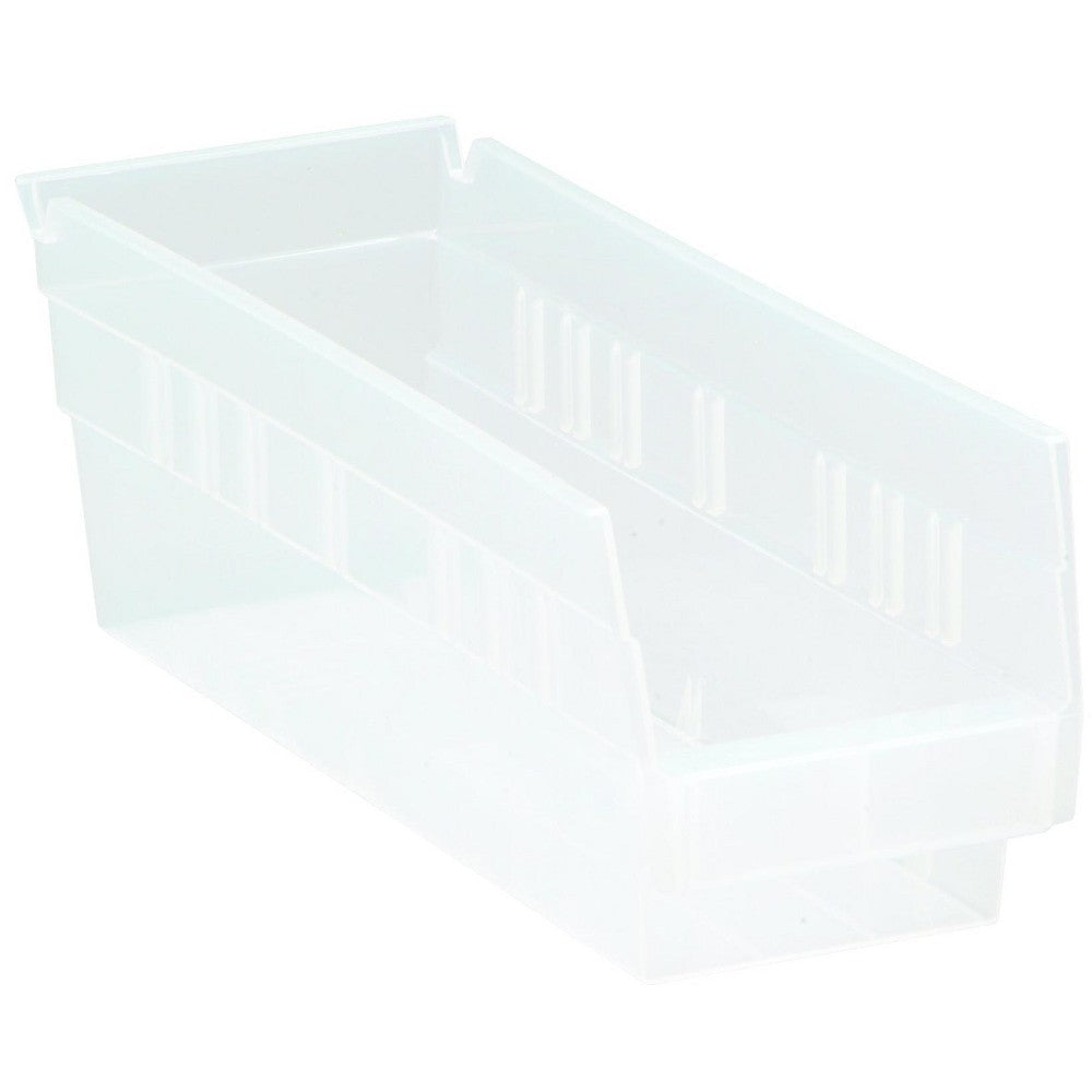 Regency Space Solutions Quantum Storage Systems Shelf Bin, Clear, Polypropylene,4 In QSB101CL