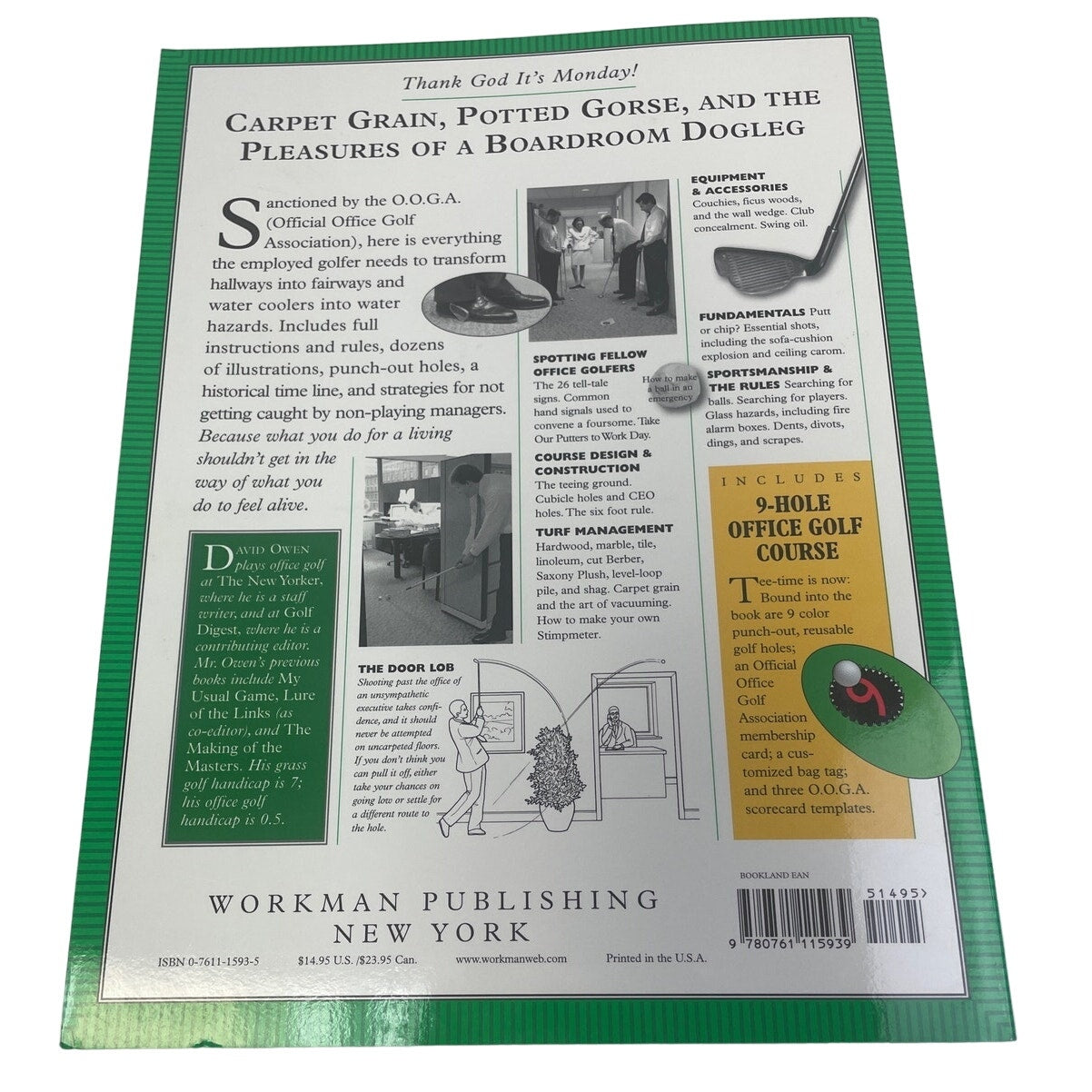 Vintage 1999 The Complete Office Golf Paperback Book by David Owen
