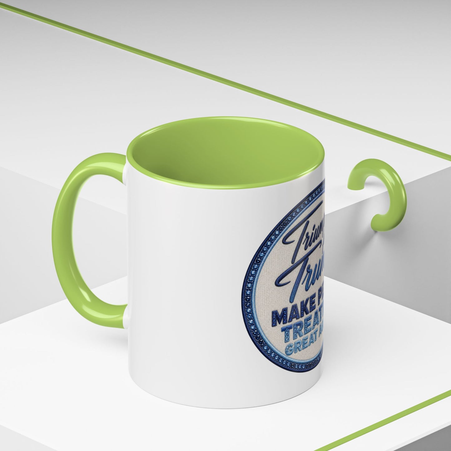 Make Peace Treaties Mug — "Triumph for Trump" Political Coffee Cup (11/15oz)