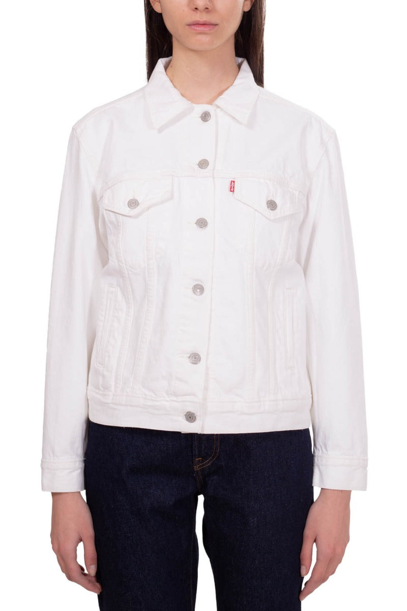 LEVI'S Women - Off-white boyfriend trucker jacket-5