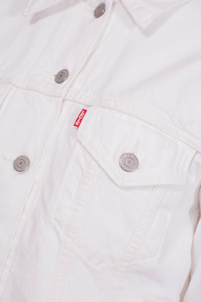 LEVI'S Women - Off-white boyfriend trucker jacket-3