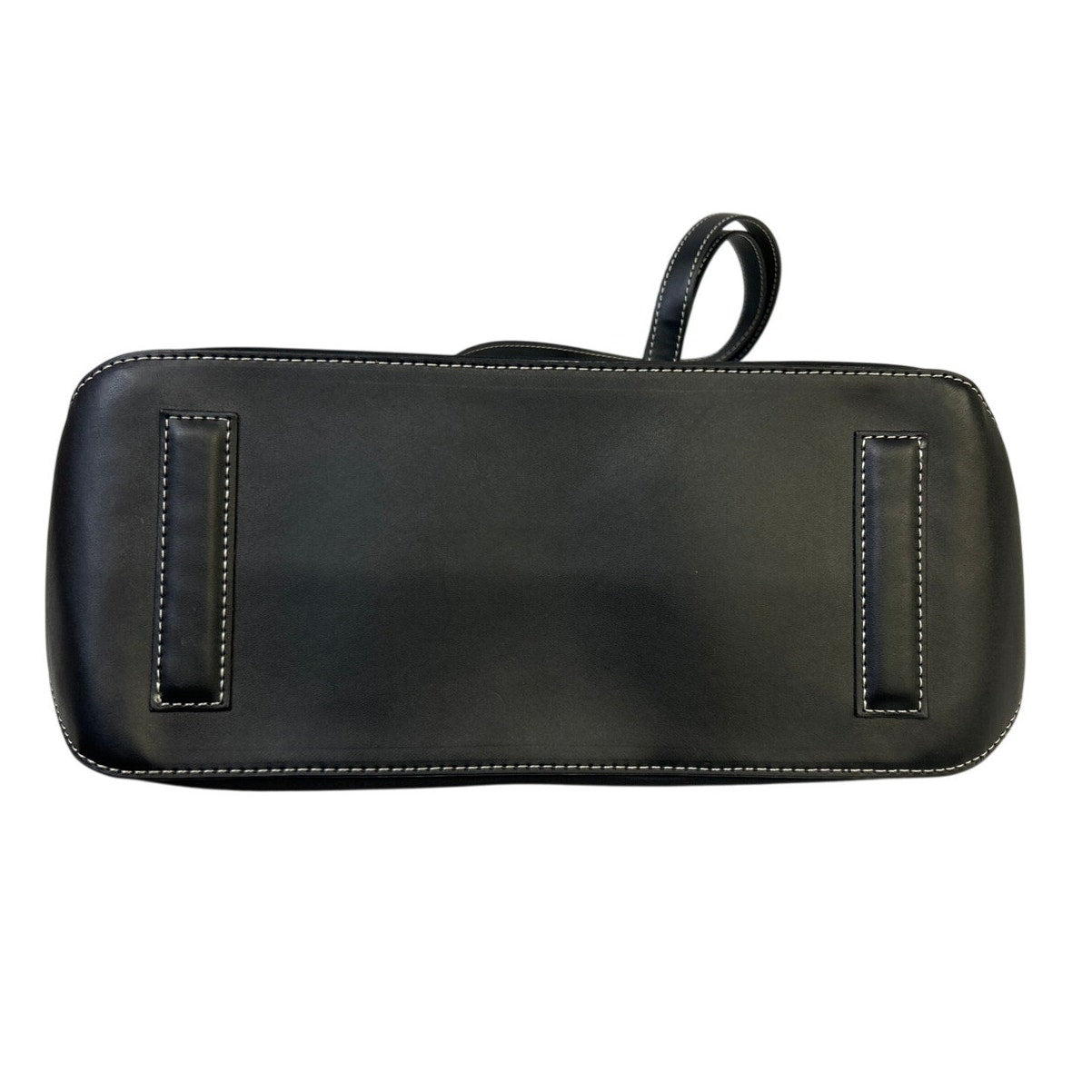 Calvin Klein Womens Black Faux Leather Trim Zipper Close Vinyl Shoulder Hand Bag