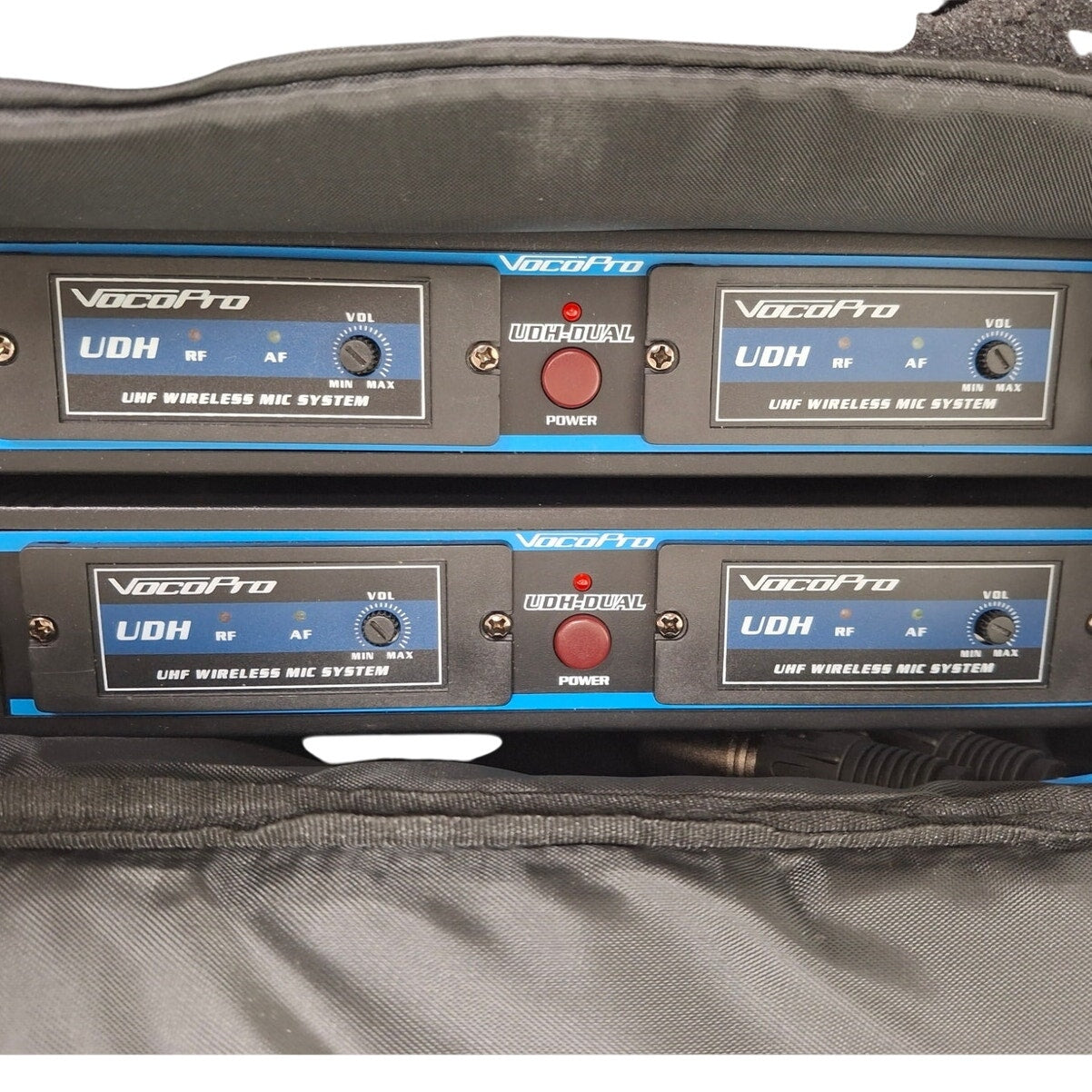 4 VocoPro UDH-DUAL DSP Wireless Microphone BodyPack System Kit w Case