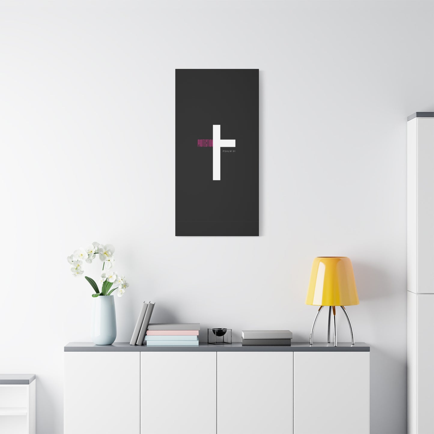 Faith-Inspired Canvas Print - Psalm 91, Home Decor, Wall Art, Christian Gift, Inspirational Decoration