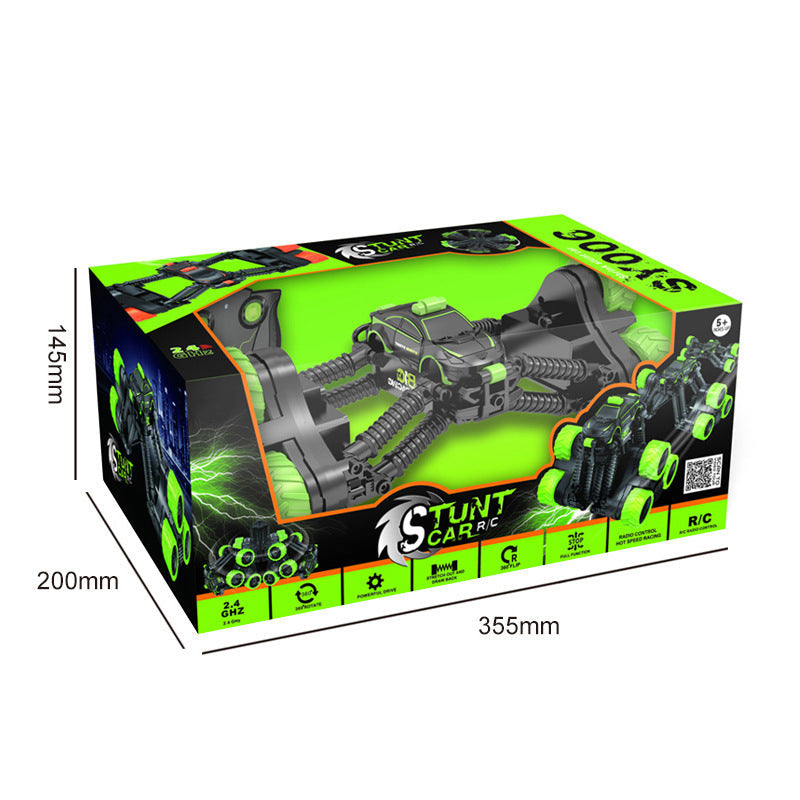 Boy Tumbling Stunt Car Remote Control Off-road Tipping Climbing Car