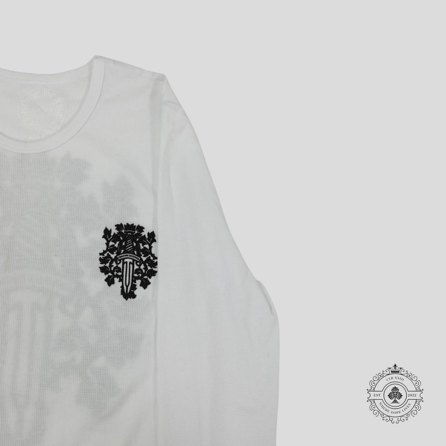 Chrome Hearts Dagger Thermal Long Sleeve in White