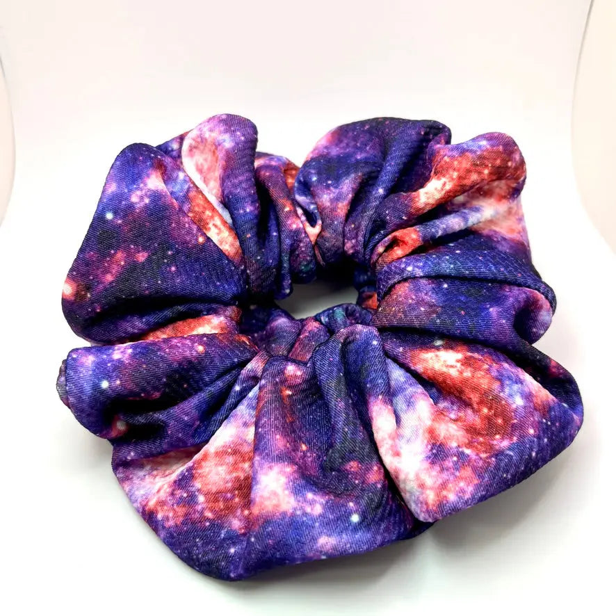 Purple Galaxy Bullet Scrunchie