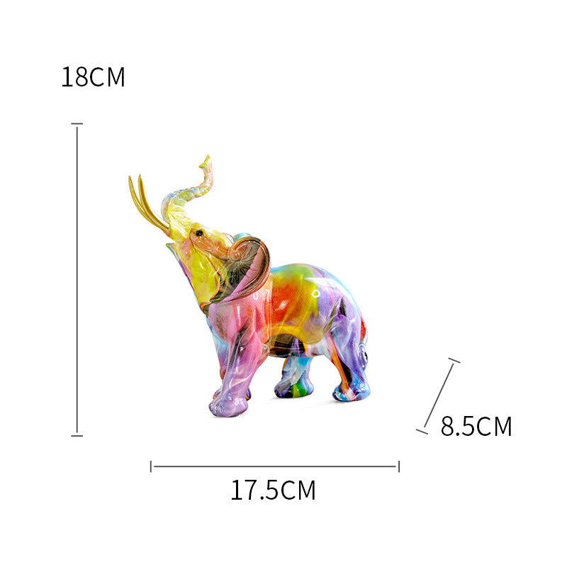 Nordic Creative Elephant Decoration Home Living Room Wine Cabinet Office Decoration Decoration Resin Crafts