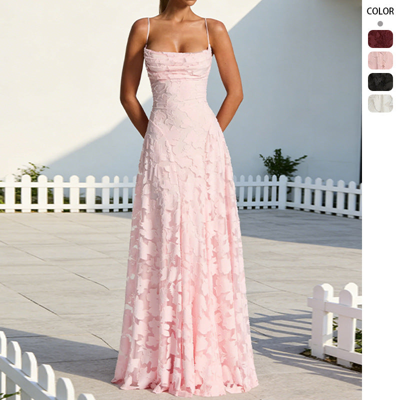 Versatile Spicy Style Wine Red Sexy Strapless Dress