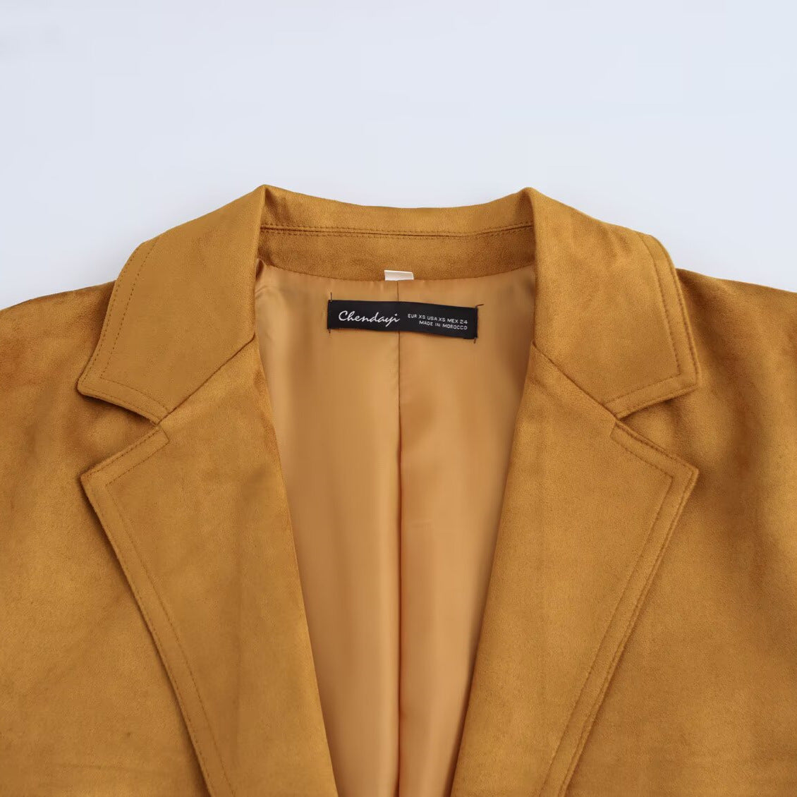 Street suede suit jacket for women's clothing