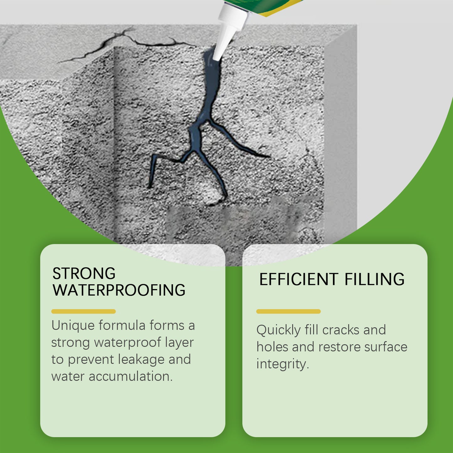 Jakehoe Filling Waterproof Glue Essential For Home Maintenance Fast Curing Durable Filling Waterproof Glue