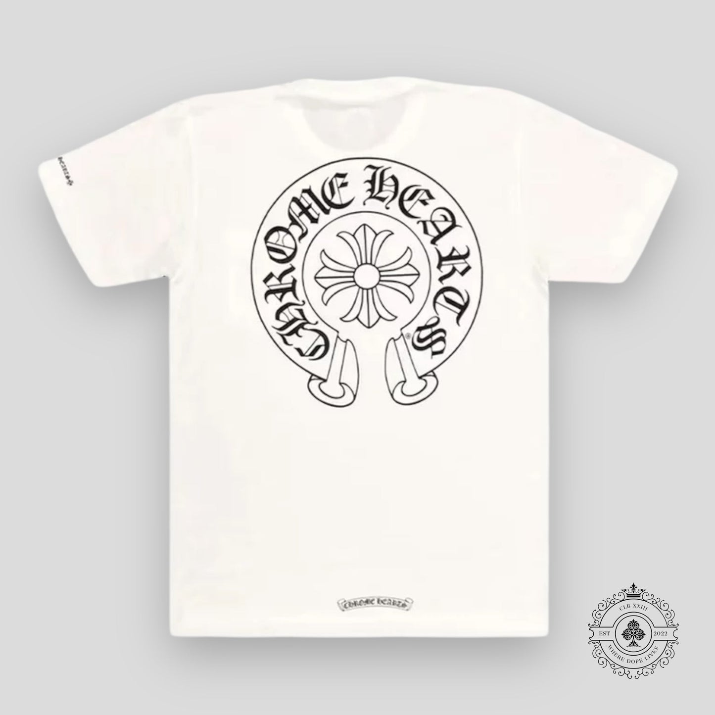 Chrome Hearts Horseshoe Logo Pocket Tee in White