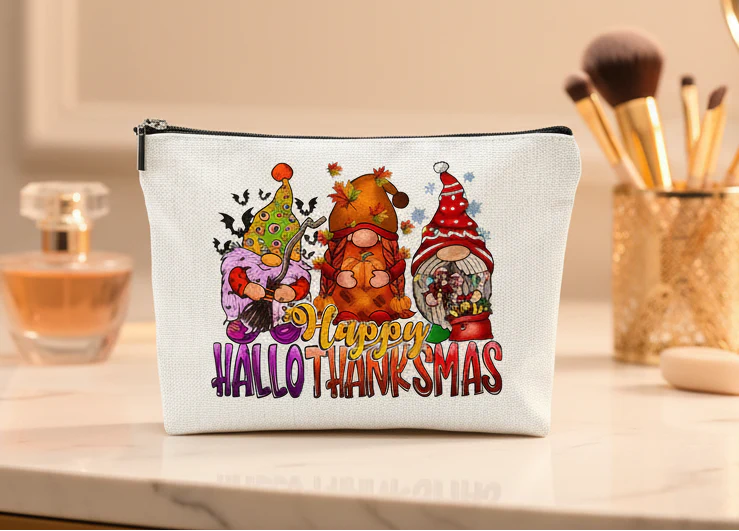 Funny Gnome Makeup Bag