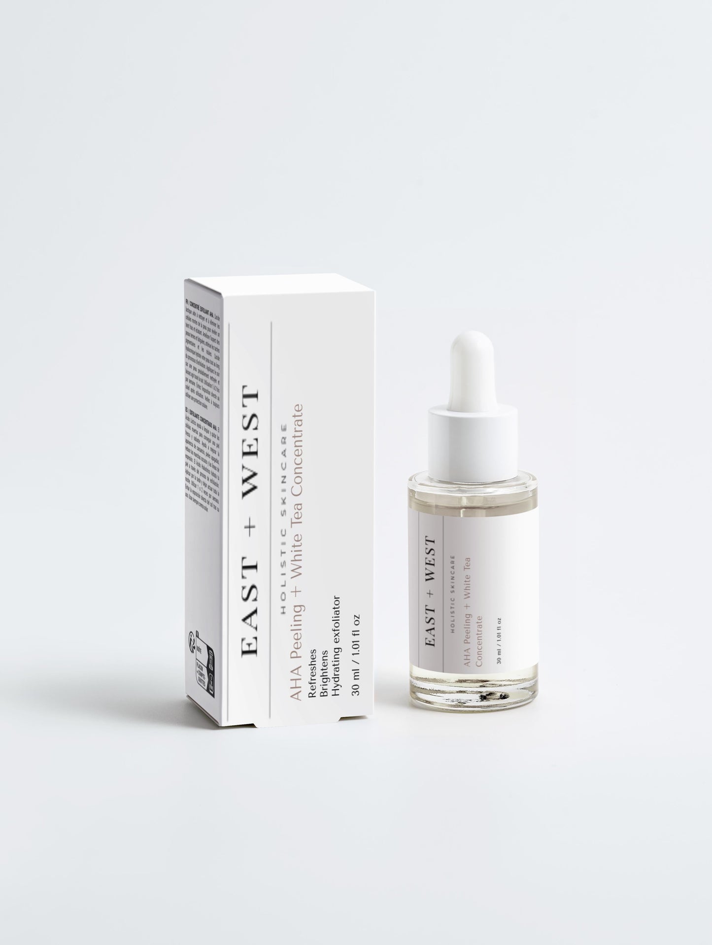 AHA Peeling + White Tea Concentrate (antiaging/dark spots/hydration) *Lactic and Hyaluronic acids