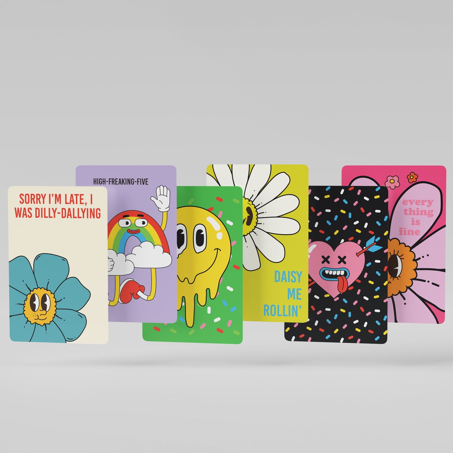 Silly Uplifting Affirmation Cards, Deck of 16