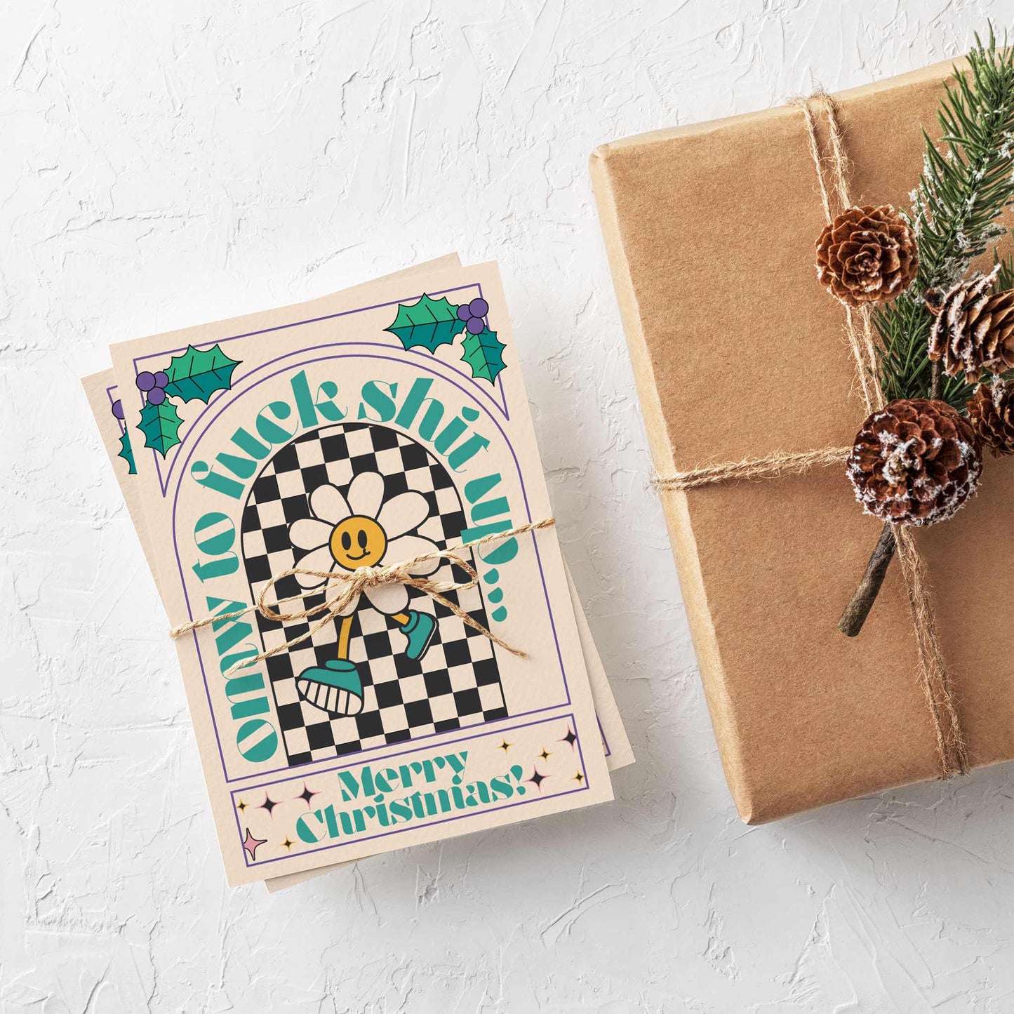 Disco Vibes Christmas Cards, Set of 24