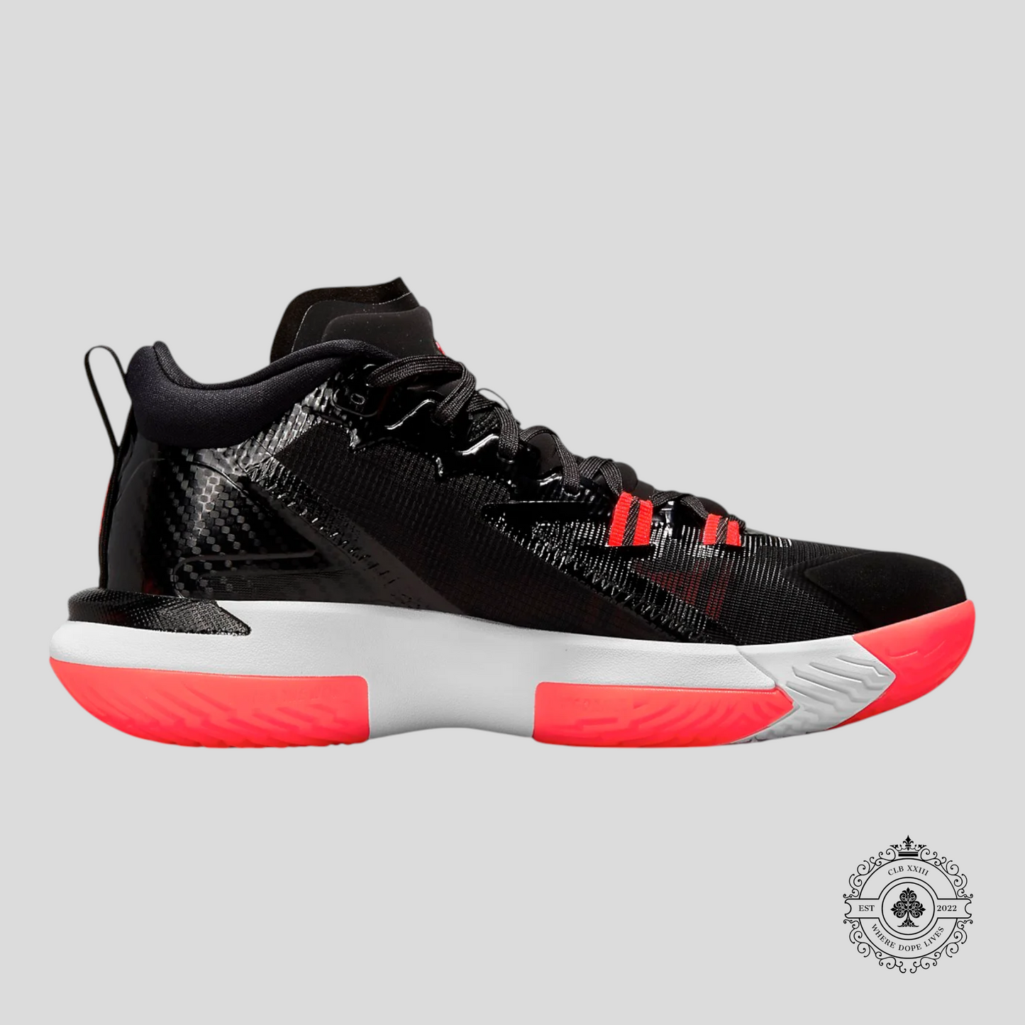 Air Jordan Zion 1 Black White Bright Crimson