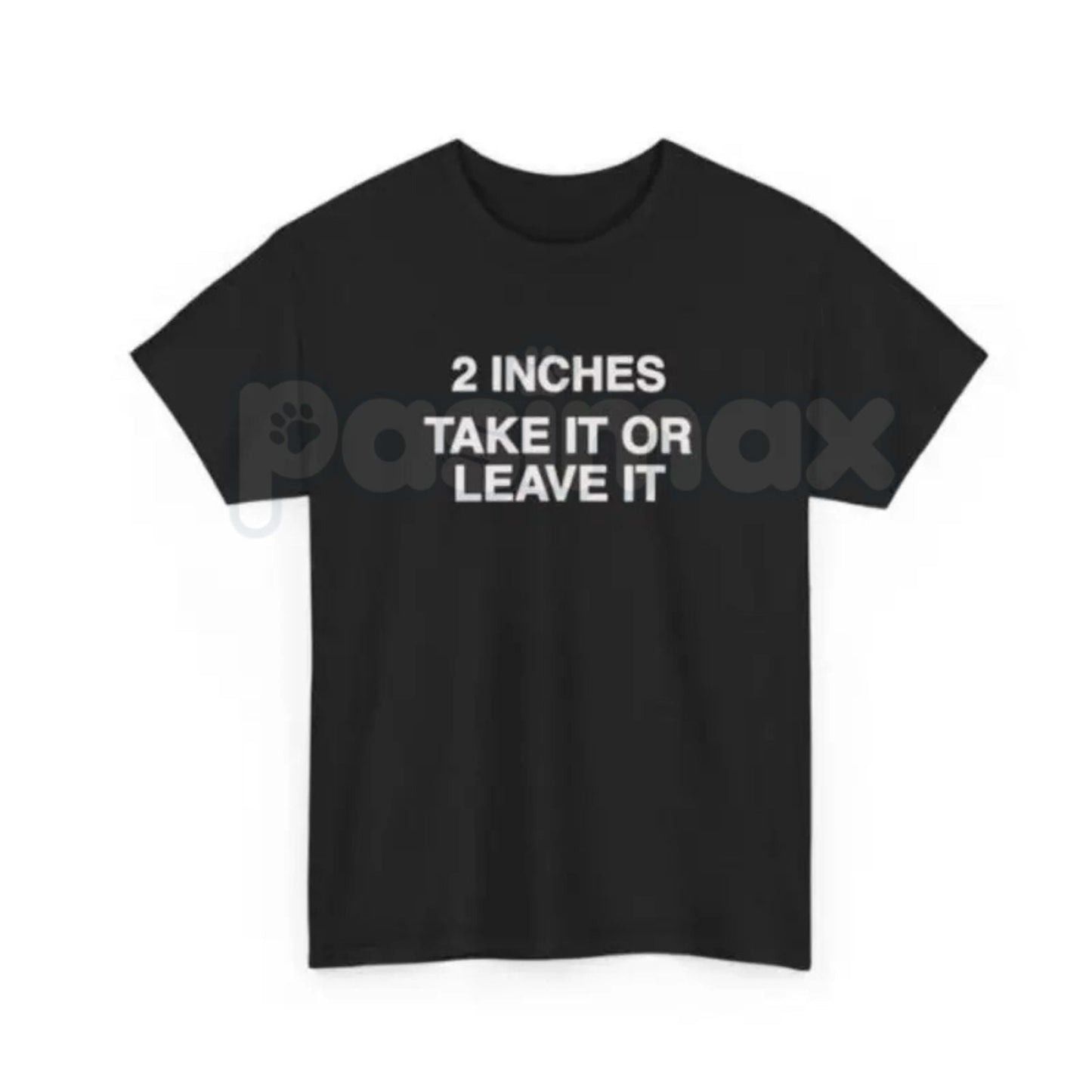 Vintage "2 Inches Take It Or Leave It" T-Shirt – Retro 90s Ad Style Funny Meme Tee, Premium 100% Cotton Sarcastic Men's Top, Soft Lived-In Heavyweight Gag Gift, Made in USA
