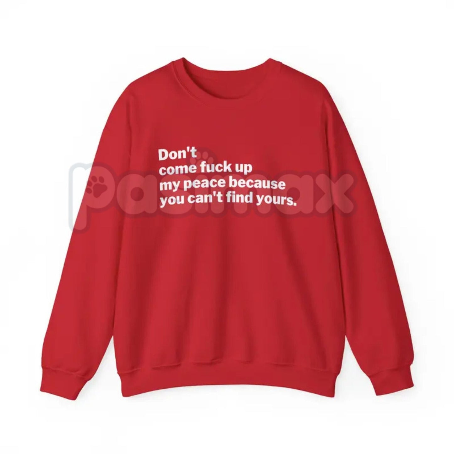 Protect My Peace Sweatshirt | Set Boundaries Mental Health Crewneck | Assertive Self-Care Jumper | Tranquility Statement Top