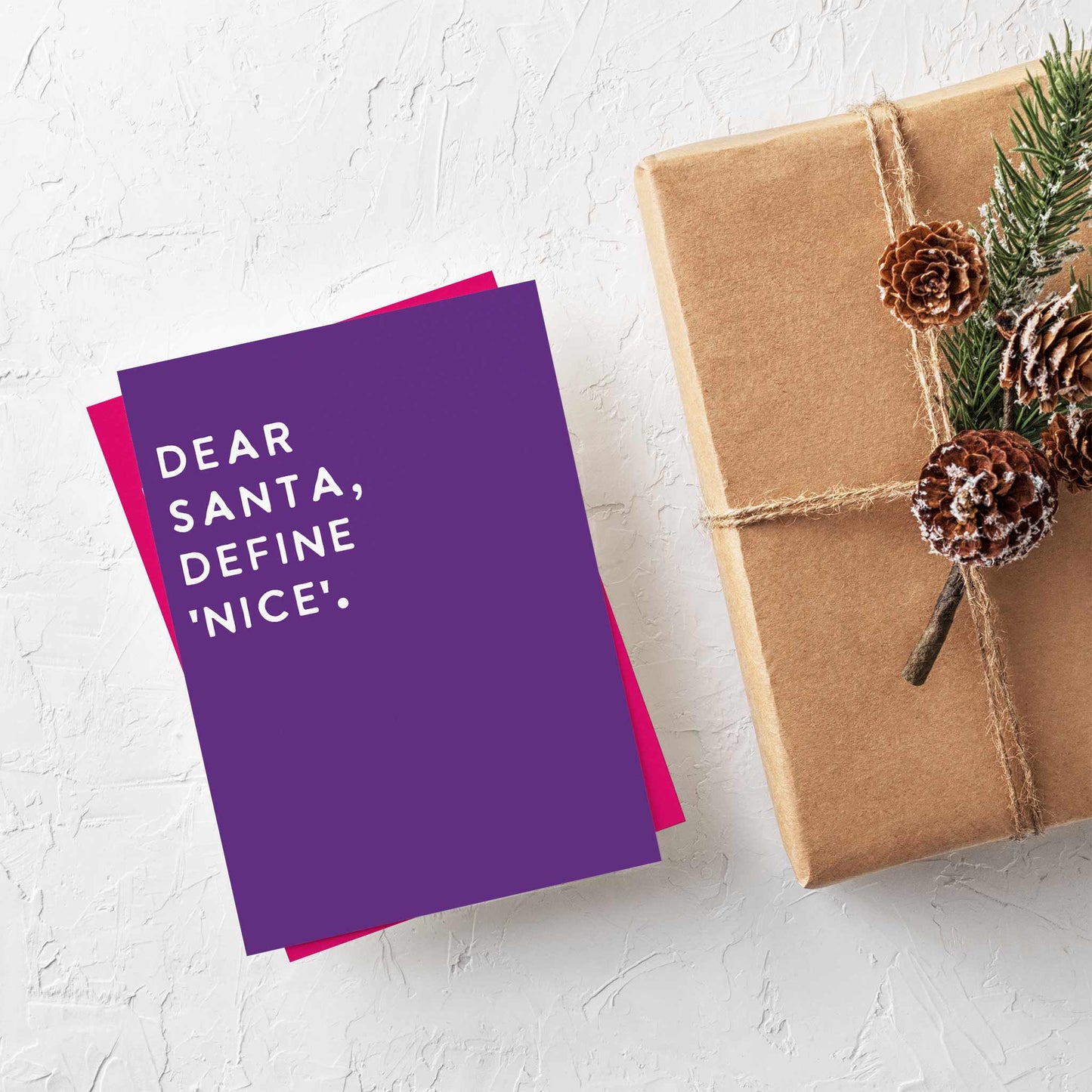 Modern Humorous Christmas Greeting Cards, Set of 24