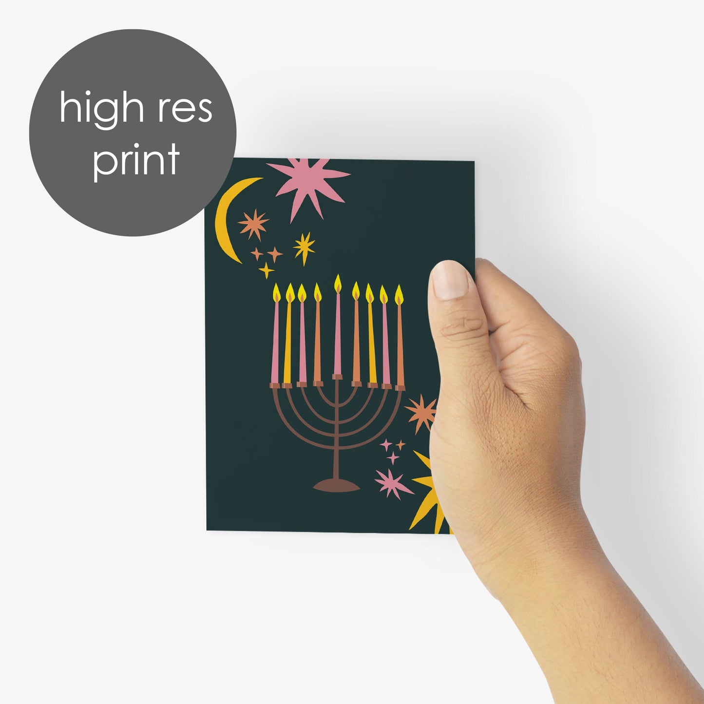 Chanukah Greeting Cards, Set of 24