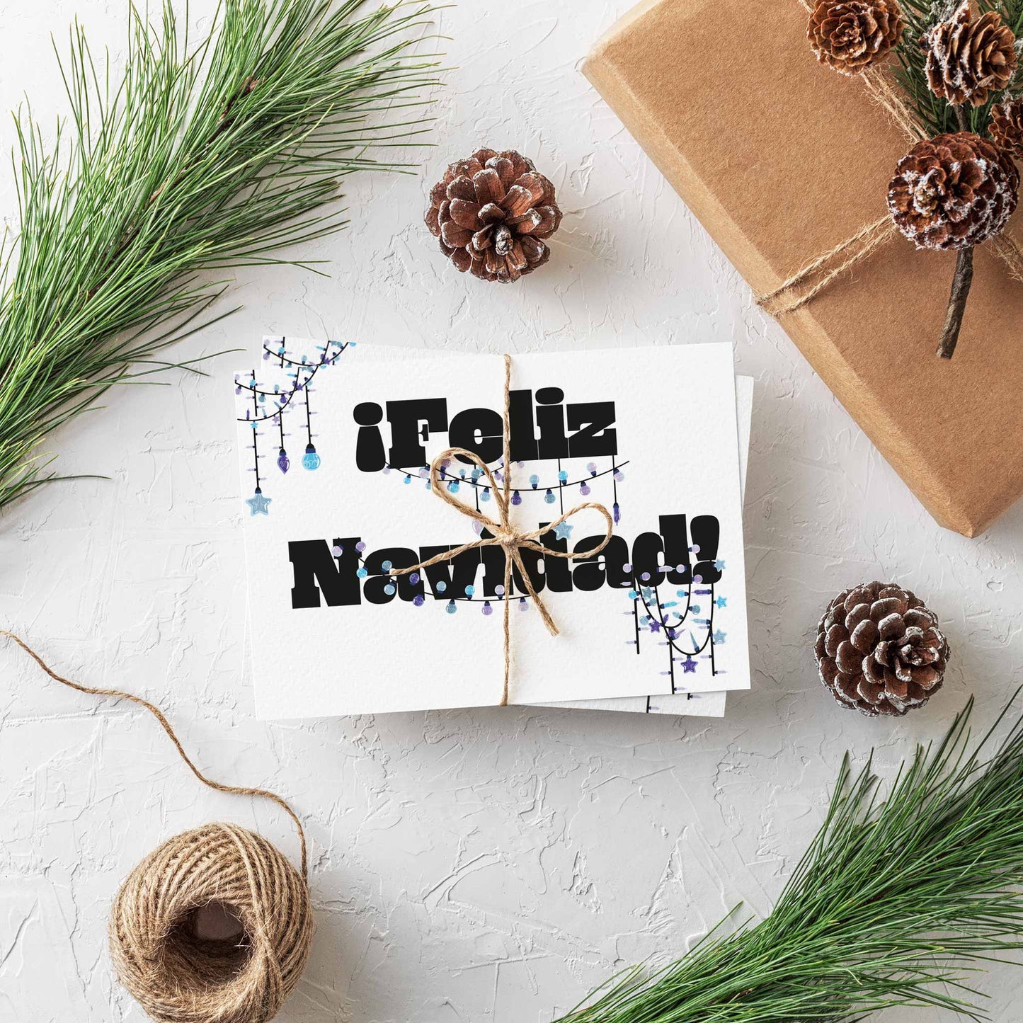 Feliz Navidad Greeting Cards, Set of 24