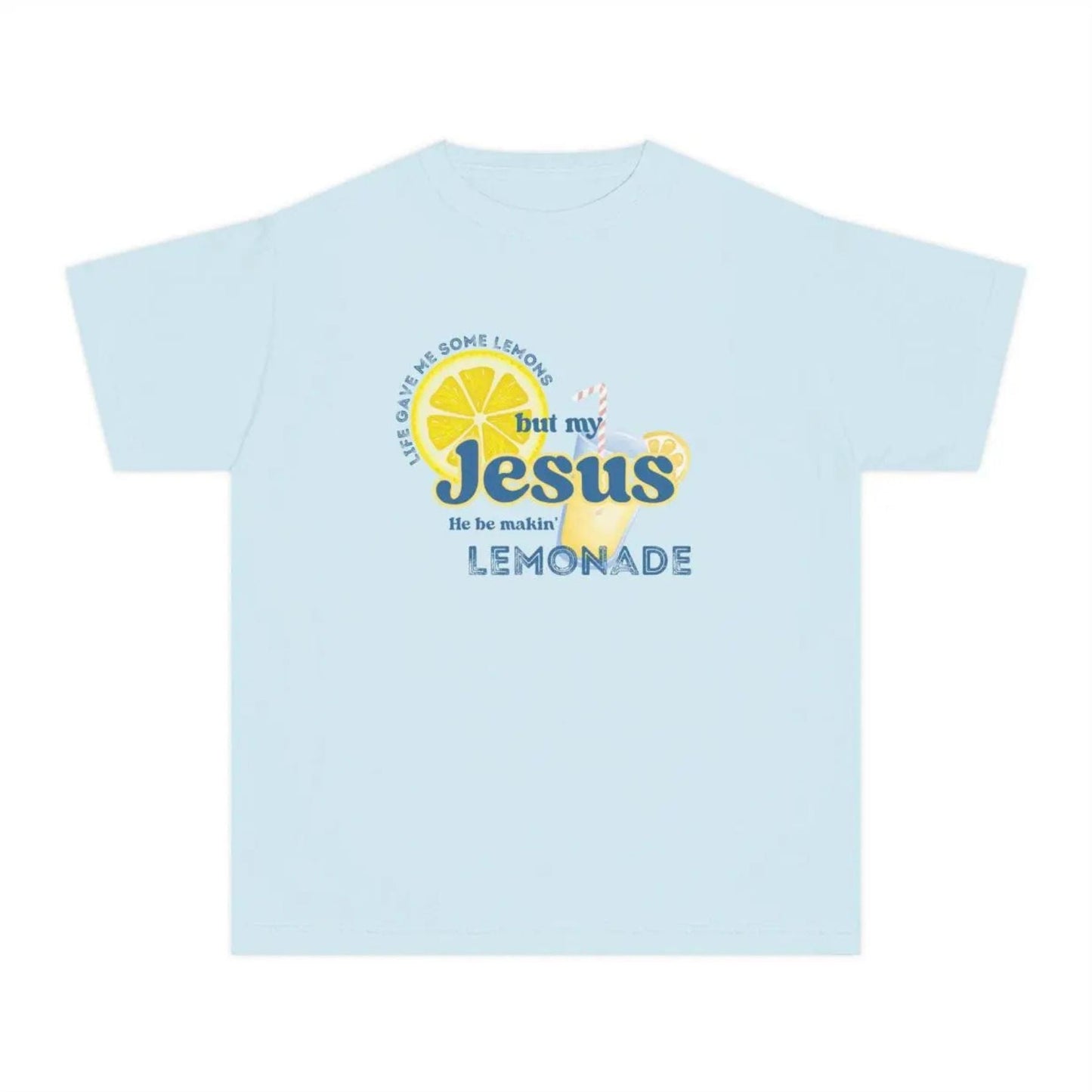 Inspirational Christian Shirt – Lemonade Faith Tee, "Life Gave Me Lemons but Jesus Makes Lemonade" Shirt, Cute Religious Gift, Bible Verse Top