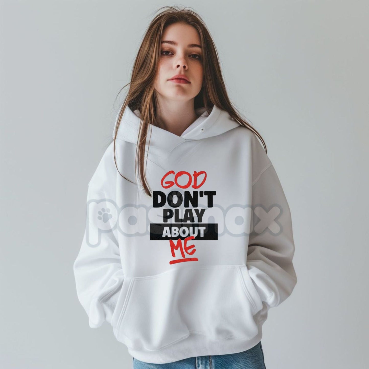 God Don’t Play About Me Hoodie – Faith-Based Protection Streetwear, Blessed & Highly Favored Graphic Pullover, Unisex
