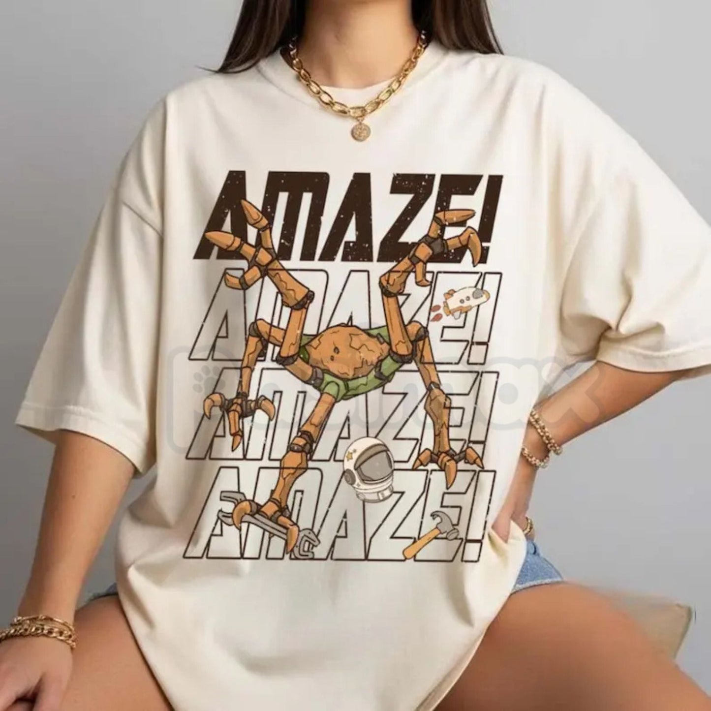 "Rocky Amaze" Project Hail Mary T-Shirt - Inspirational Eridian Engineer Graphic Tee, Premium 100% Cotton Sci-Fi Reader Gift, Amaze Amaze Amaze Bookish Top, Ryland Grace & Rocky Space Shirt, Soft Lived-In Heavyweight Nerd Culture Apparel