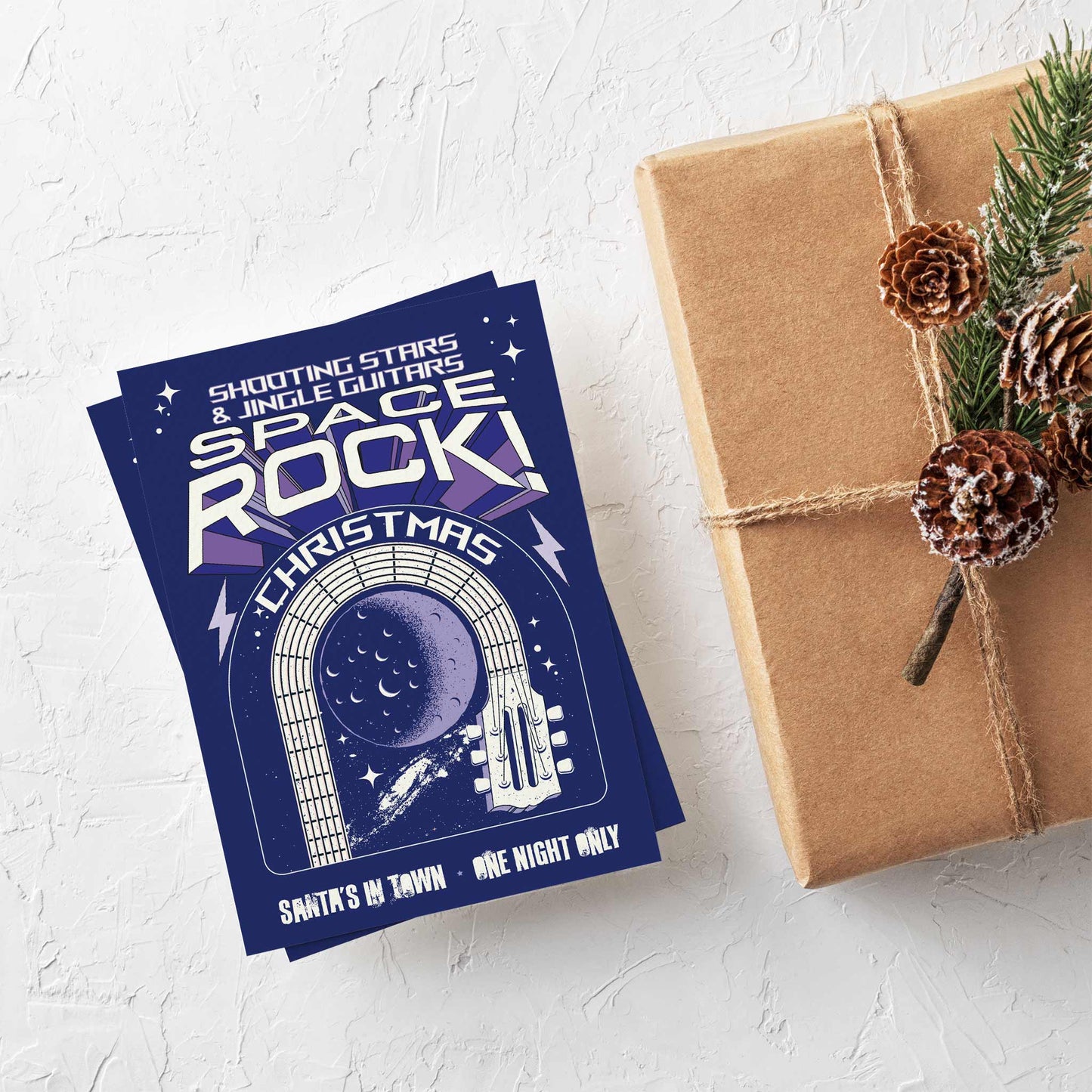 Space Rock Christmas Cards, Set of 24