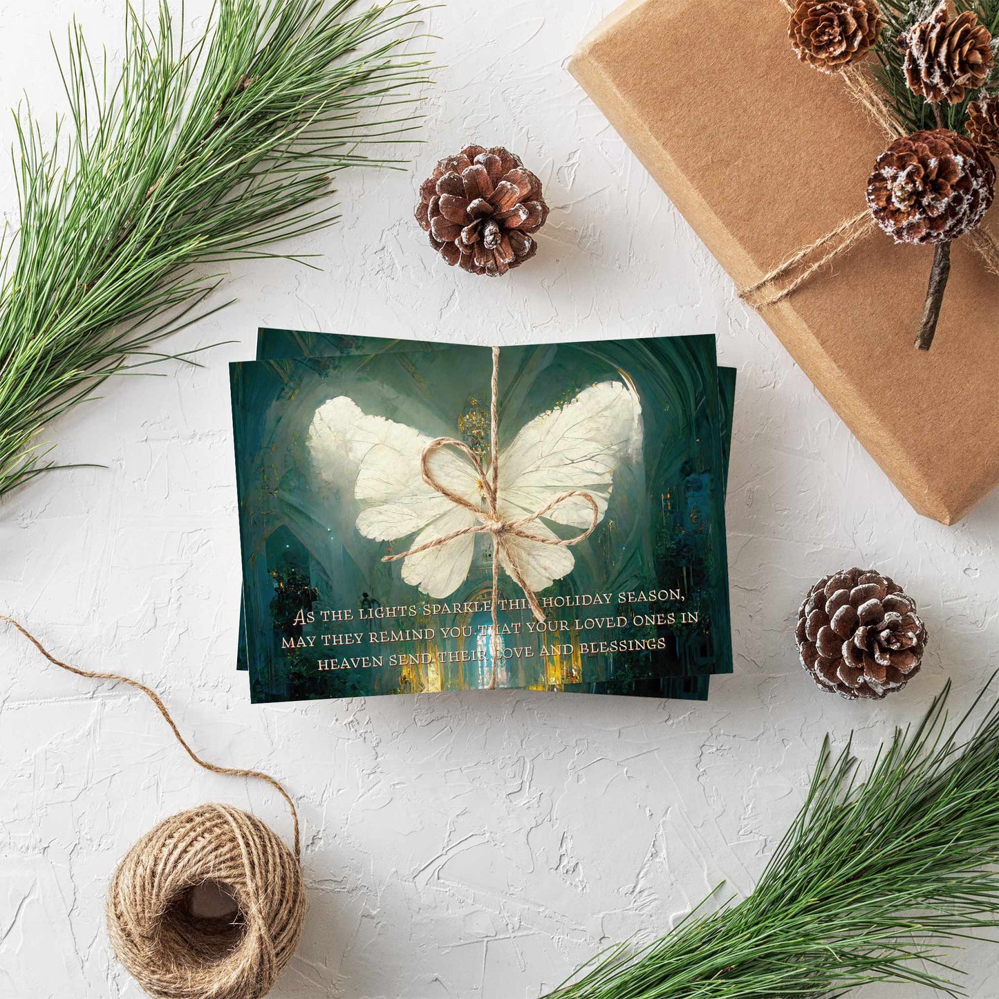 Sympathy Christmas Greeting Cards, Set of 24