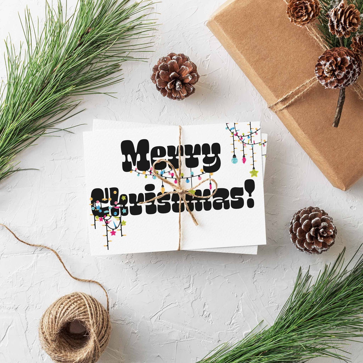 Merry Christmas Greeting Cards, Set of 24