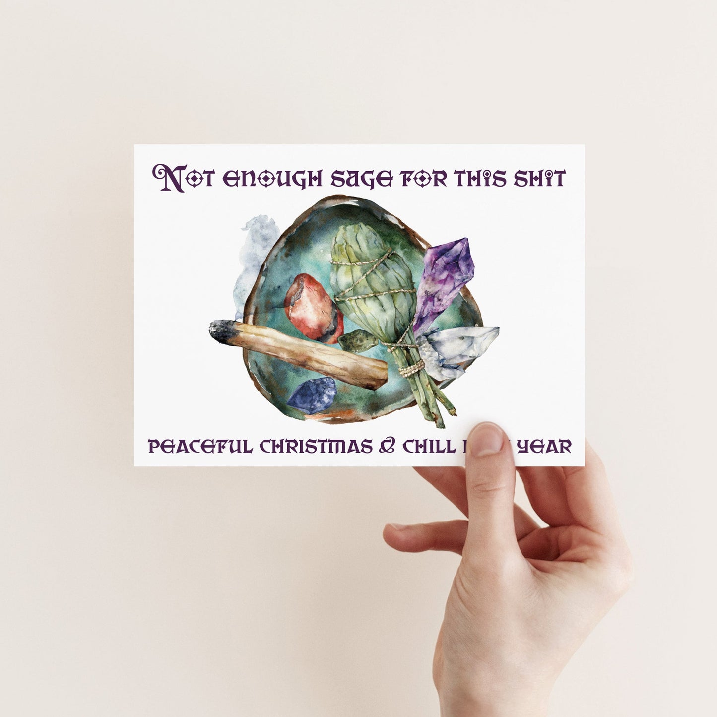 Funny Christmas and New Year Greeting Cards, Set of 24
