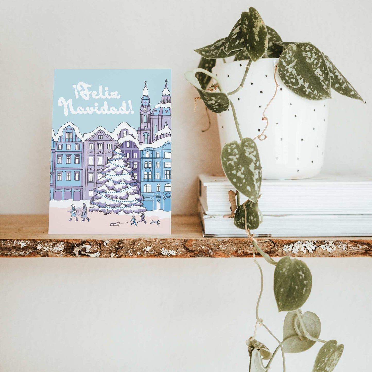 Feliz Navidad Christmas Cards, Set of 24