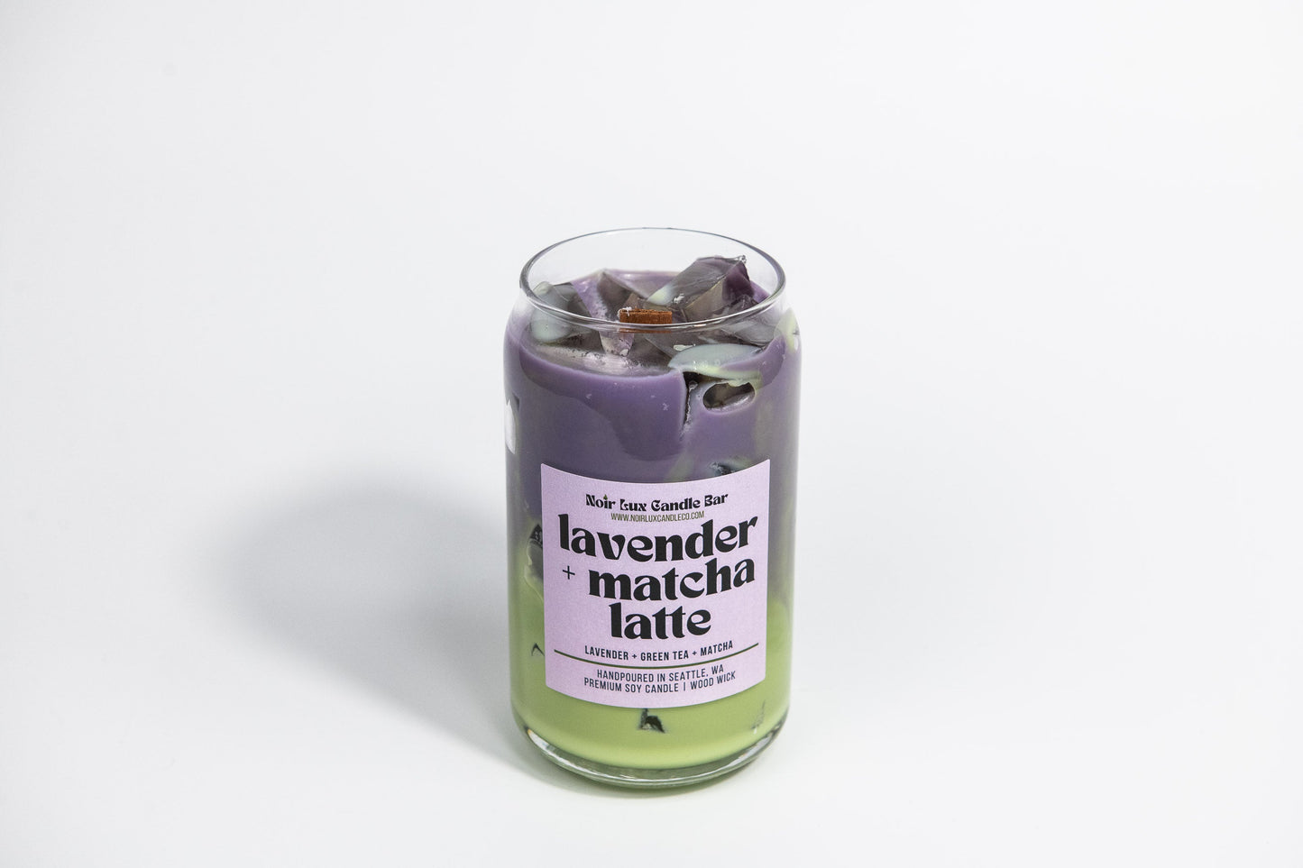 Iced Lavender Matcha Latte Coffee Candle