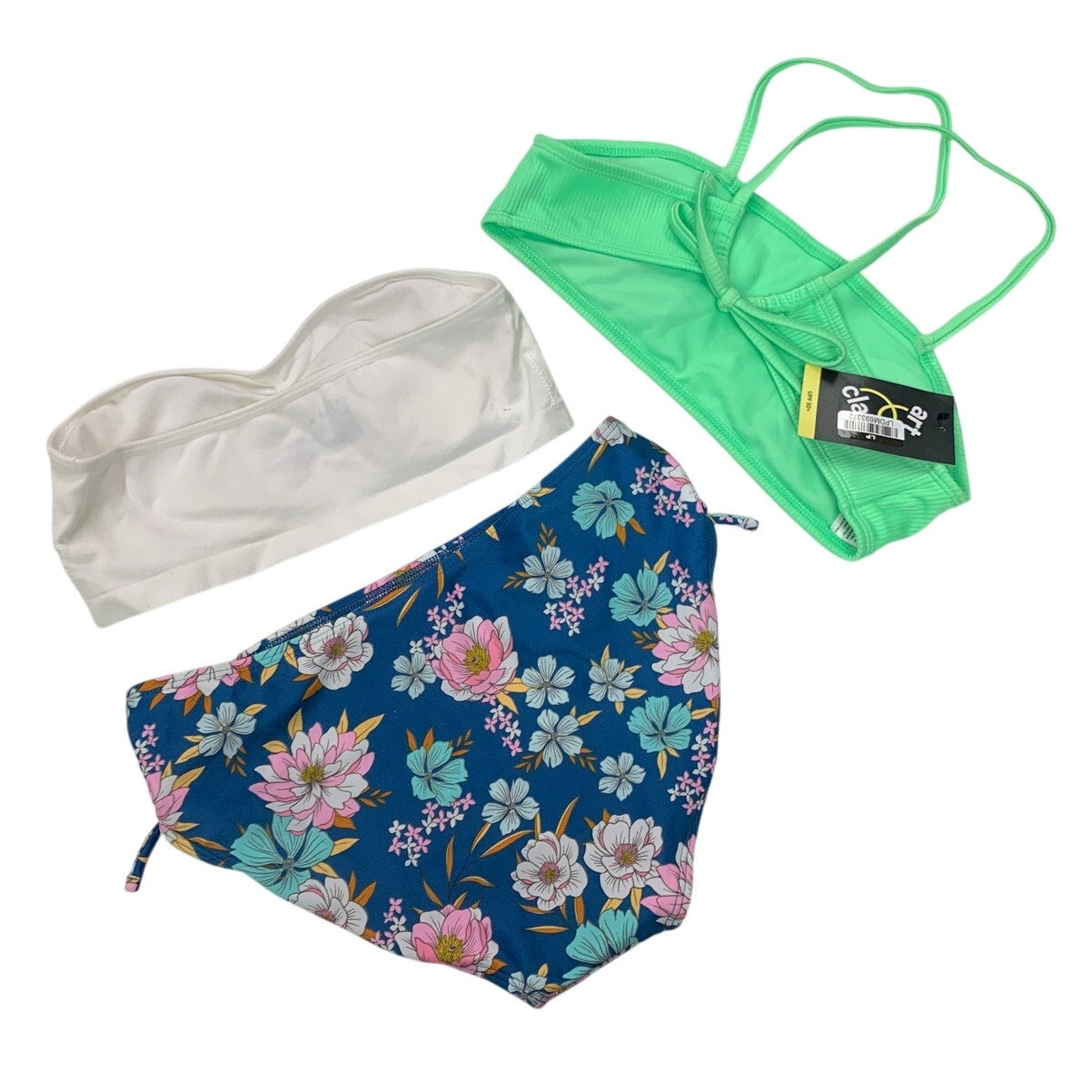 Lot of 3 New Art Class Cat & Jack Girls XL Floral Ribbed Bikini Bottom Tops