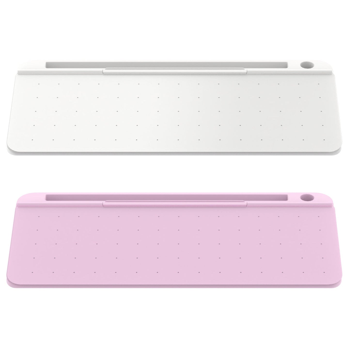 Computer Desktop Keyboard Portable Erasable Message Note Board Office Storage Box