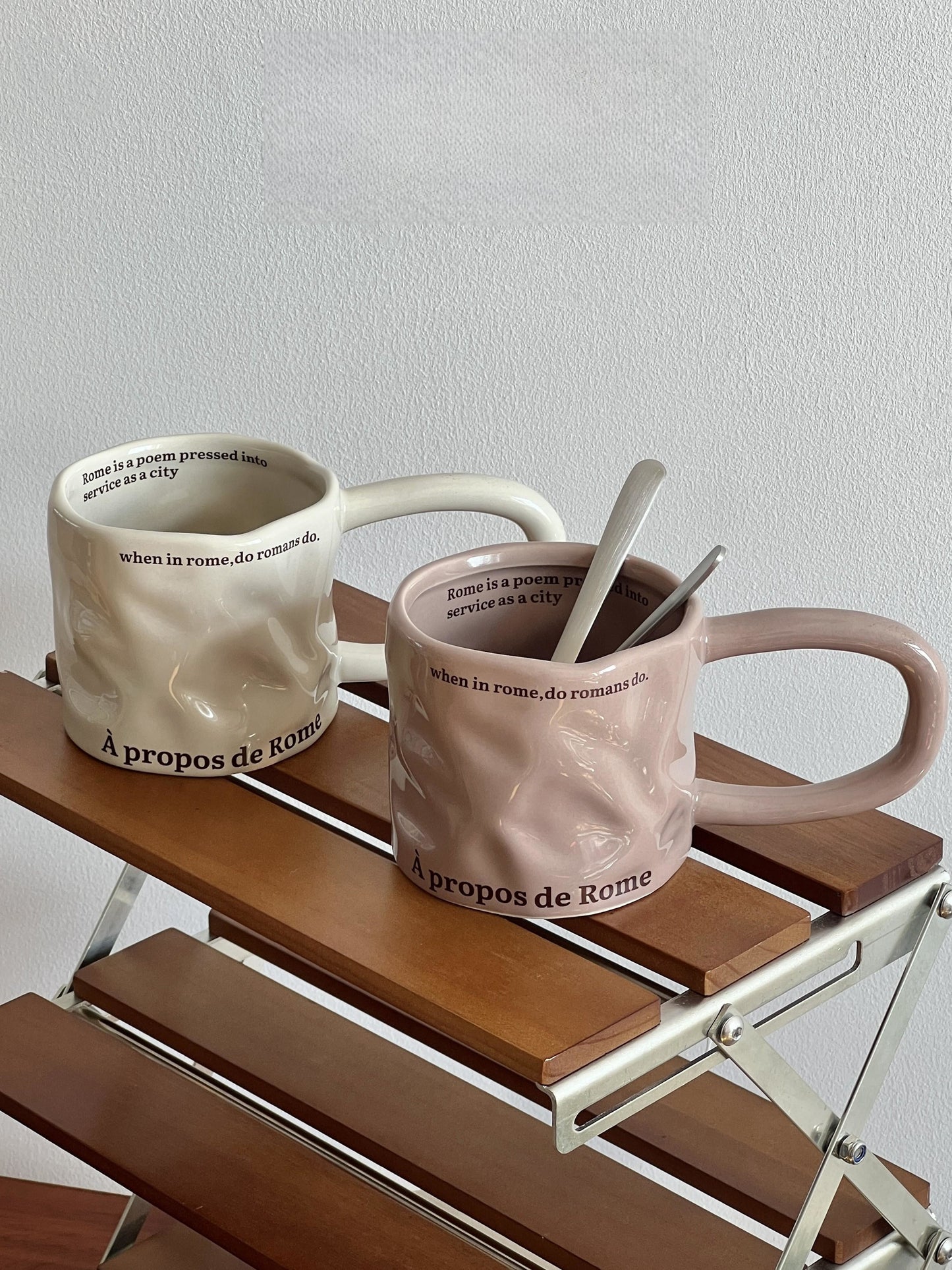 Roman Letter Ceramic Mug-3